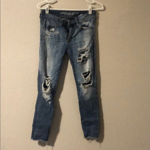 American eagle cropped jeans